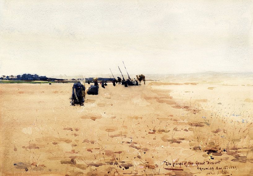 Arthur Melville,The Edge of the Great Desert by finemasterpiece