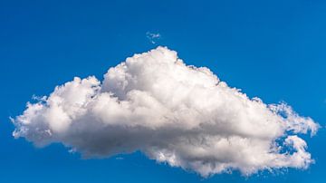 Eenzaam wolkje in de blauwe lucht van Dieter Walther