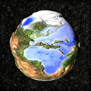 Le Monde Renversé, caricaturée - l'Europe et l'Afrique