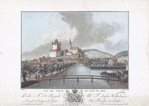 zicht op Thun vanaf Zuid, Jean François Janinet, 1762 - 1785 van Atelier Liesjes