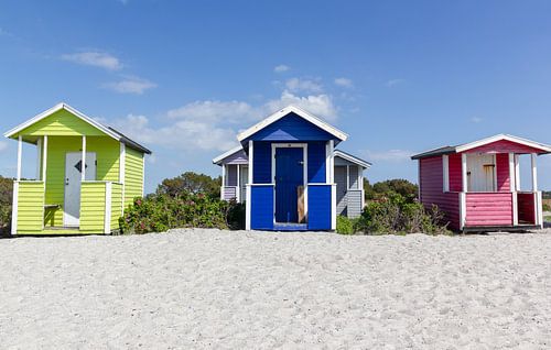 Gekleurde Strandhuisjes op Skanör beach
