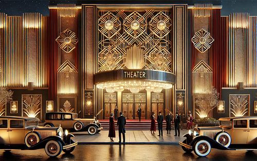 Luxueuse nuit de théâtre Art déco