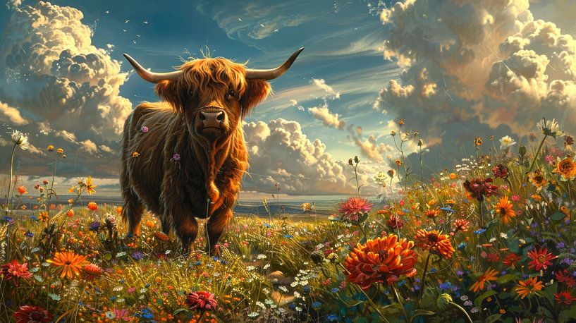 Schottische Highlander: Golden Hour von ByNoukk
