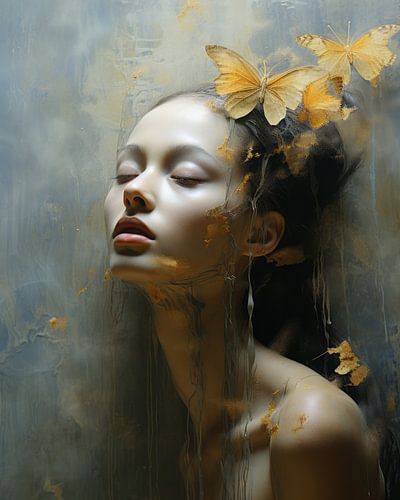 Modern portret "Butterfly love"