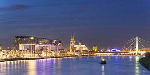 Köln Panorama von der Südbrücke