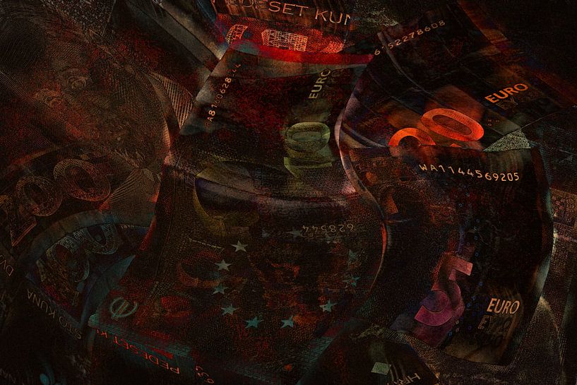 DIGITALE KUNST : PAPIEREN BRIEFJES ( KROATISCHE KUNA ) van Photoart-Naegele