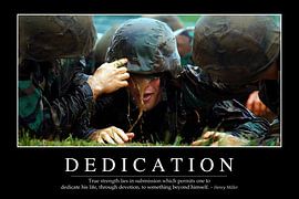 STK107086M-Dedication: Inspirierendes Zitat und Motivationsposter von Stocktrek Images