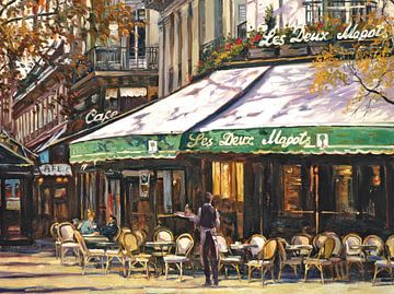 Jean - Les Deux Magots Cafe in Paris by Branko Kostic