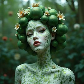 Woman in green by Avia Dezigns