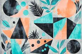 Geometric shapes and plant patterns by Poster Art Shop