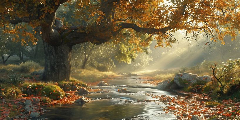 Wald von fernlichtsicht