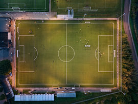 BSV Boeimeer football pitch (view from above) by Lukas Coenraats