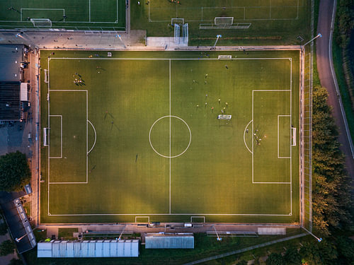 Fußballplatz des BSV Boeimeer (von oben)