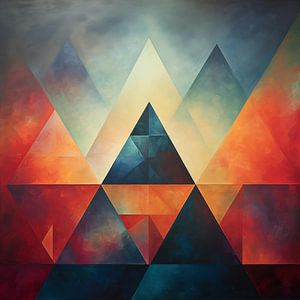 Driehoeken modern van TheXclusive Art
