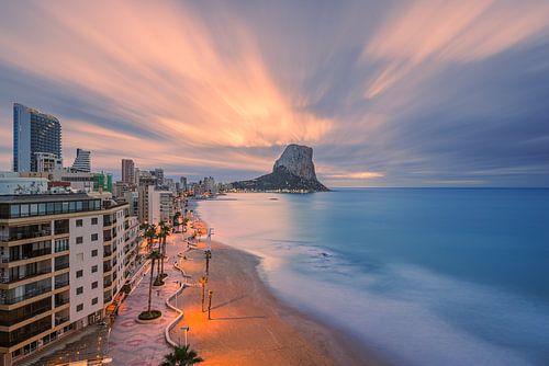 Zonsopkomst in Calpe, Spanje