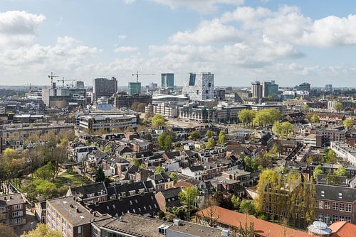 Centrum Utrecht vanaf Noorderlicht.