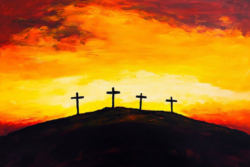 Sunset over Kreuzbergen by Poster Art Shop