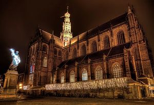 Haarlem at night by Wouter Sikkema