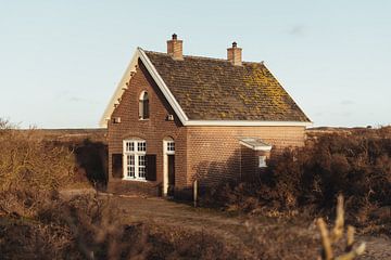 Ochtend zon schijnt op Huis van het Wester | Amsterdamse Waterleidingduinen | Nederland, Europa van Sanne Dost