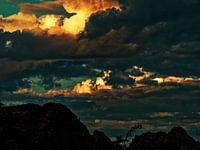 Lichter bei Sonnenuntergang
