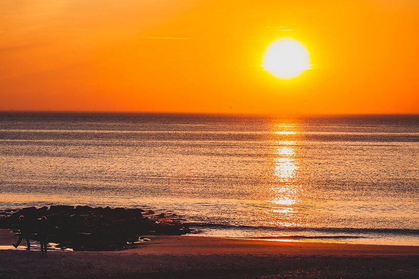 Coucher de soleil sur Sylt 2 par Marc Heiligenstein