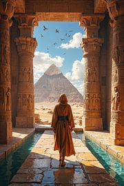 PROSPECTUS – The View from the Temple Complex Toward the Pyramid by INFERAURUM