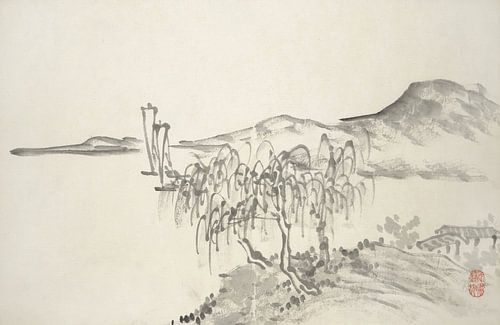 Hine Taizan - motief uit "Album met vijftien inktschilderijen"