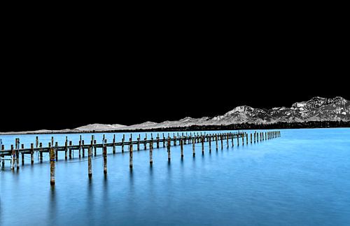 Chiemsee blauw donker