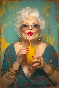 Mature flirt on a straw by Skyfall