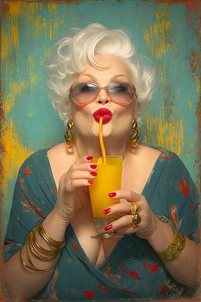 Mature flirt on a straw by Skyfall