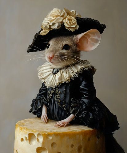 Vieux portrait d'une souris