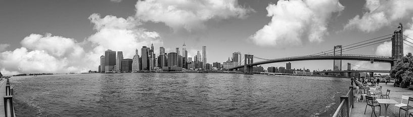 Panoramafoto von Downtown Manhattan von Ivo de Rooij