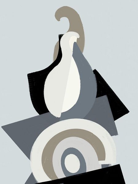 Picasso study gray II by FRESH Fine Art