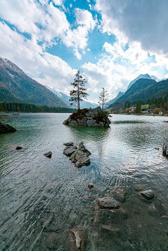 Hintersee in Berchtesgaden voor de lente