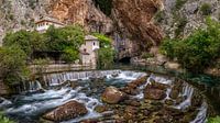 Blagaj Tekija - Wasserfall von Teun Ruijters Miniaturansicht