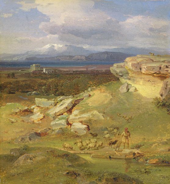 Landscape near Corinth - Carl Rottmann by Bridgeman Masters