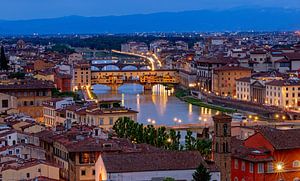 Uitzicht op Florence, Italië van Adelheid Smitt