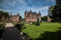 Schloss de haar in einem schönen blauen Himmel von Ferry Stelte Miniaturansicht