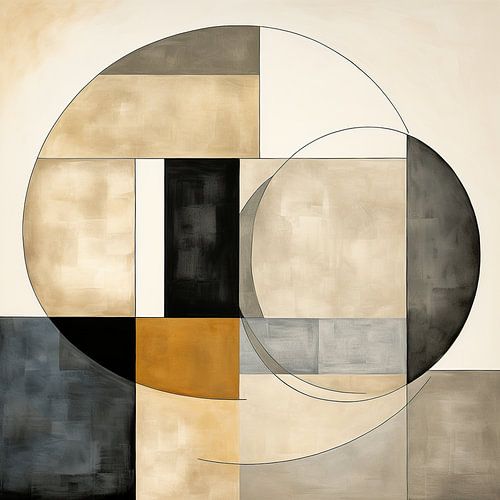 Geschmack von Gold | Geometrische Formen von Blumen Studio