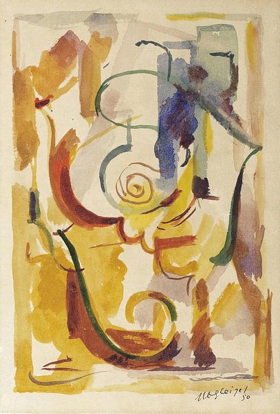 Albert Gleizes - Compositie (ca. 1950) van Peter Balan