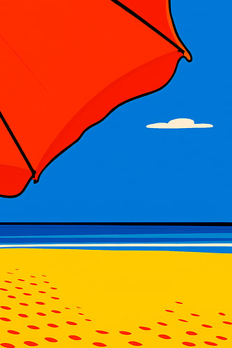 Rust op het strand – Kleur in het licht