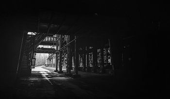 Tunnel in the blast furnace - Landschaftspark Duisburg Nord - steelworks, colliery and ironworks in 