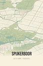 Vintage landkaart van Spijkerboor (Noord-Holland) van Stad & Wand thumbnail