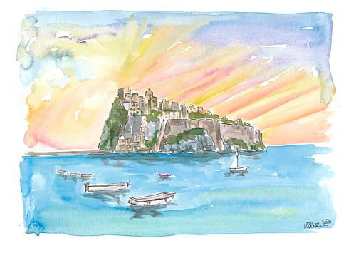 Amore in Ischia Italien mit Castello Aragonese