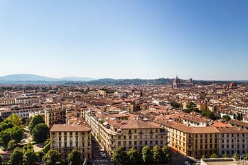 Florence vanuit de lucht van leonardosilziano