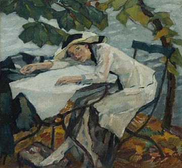 Leo Putz - Zomer (Hartmannsberg) (circa 1910) van Peter Balan