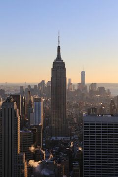 Empire State Building bij zonsondergang