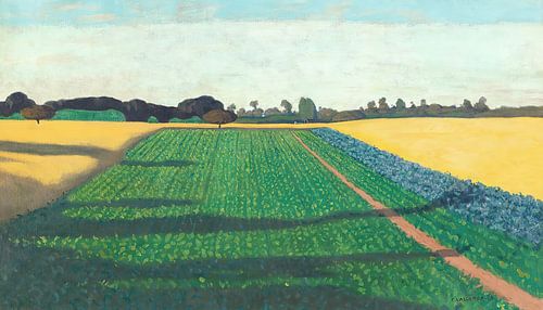 Félix Vallotton - The Fields, Plateau of the Red Cross (1914)