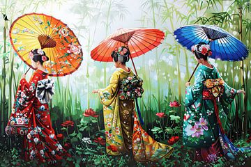 japanse geisha van Egon Zitter