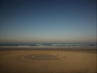 kunst op het strand